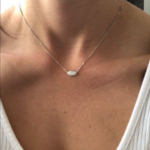 Kendra Scott Lisa Necklace White Gold